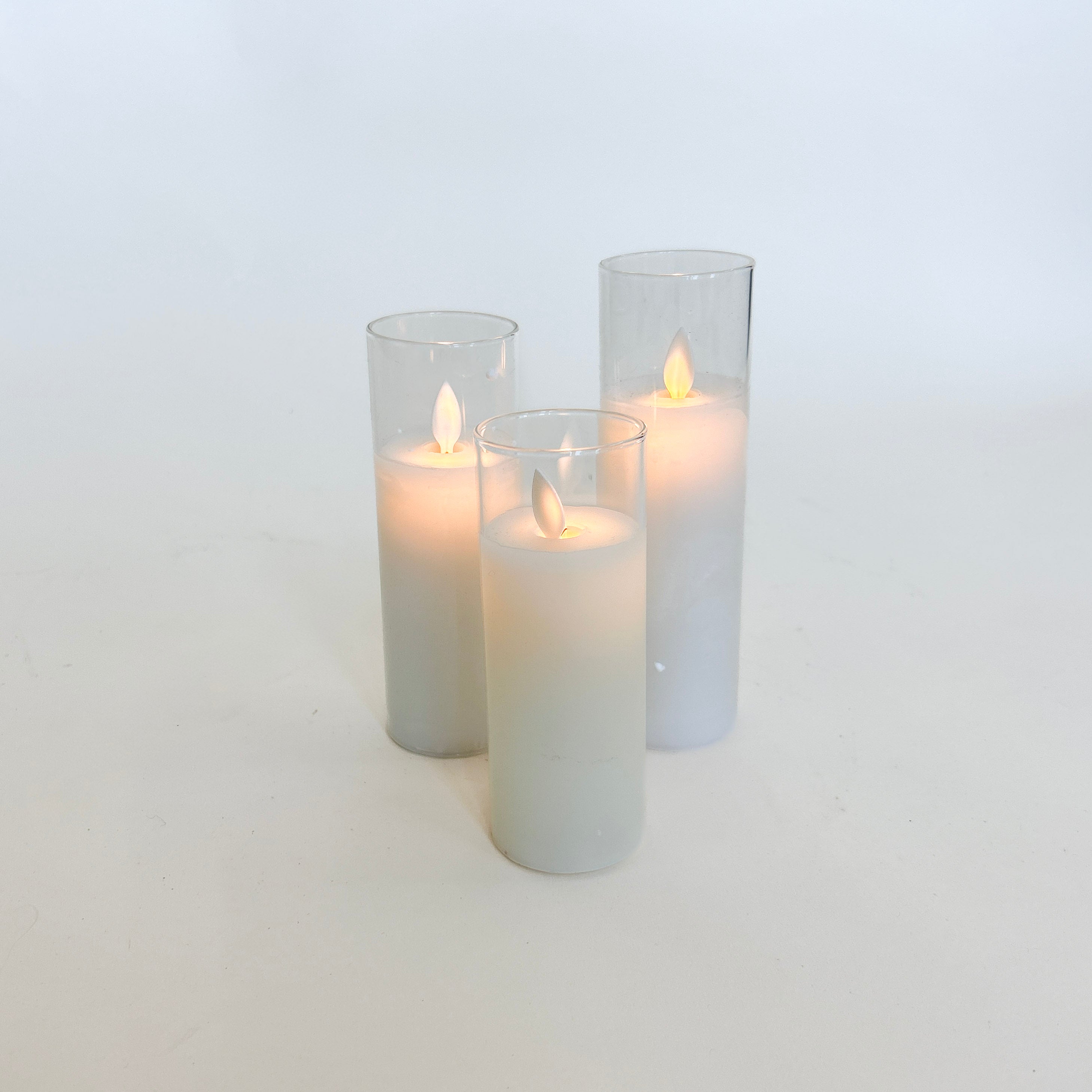 BOUGIE EN VERRE À PILES