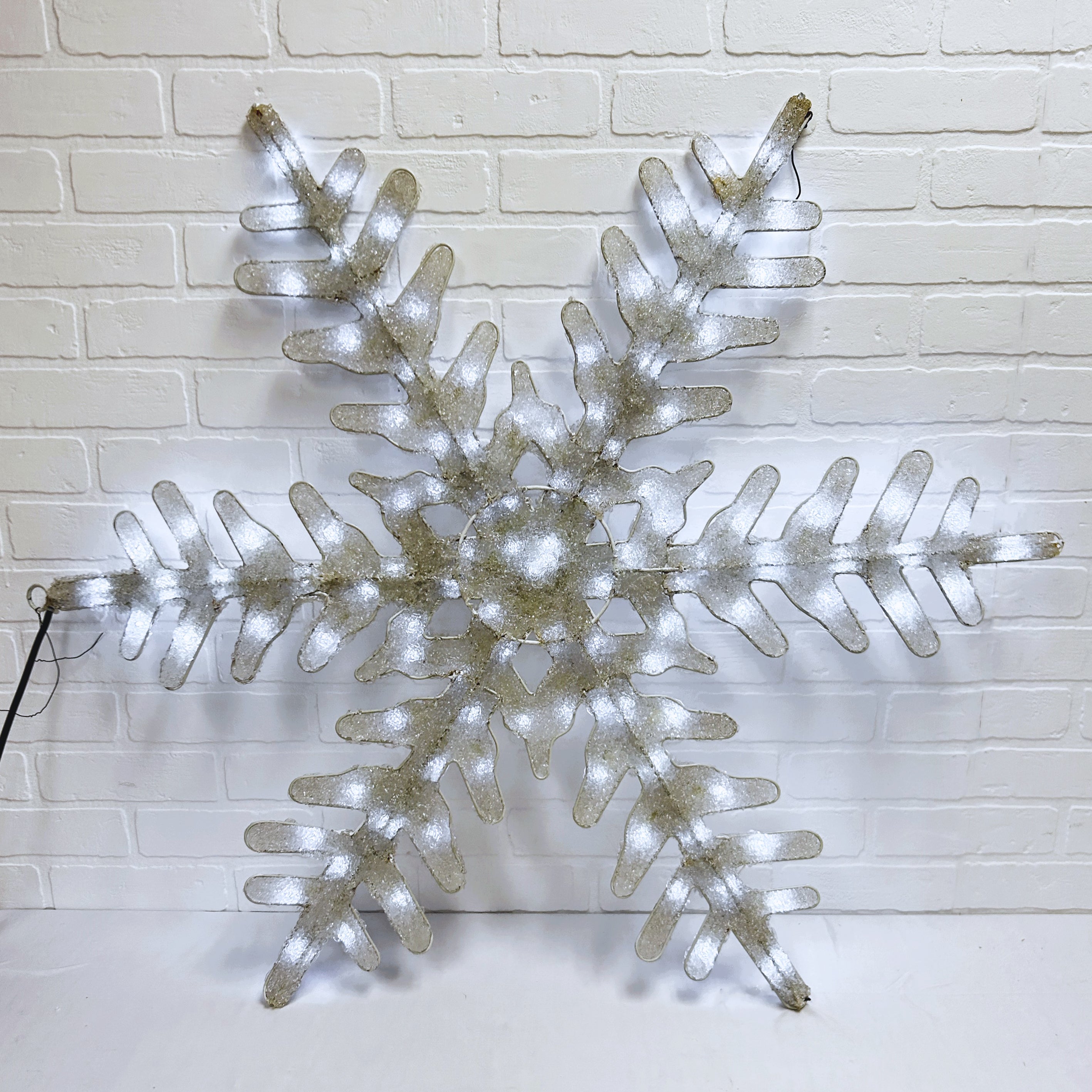 FLOCON ILLUMINÉ BLANC FROID