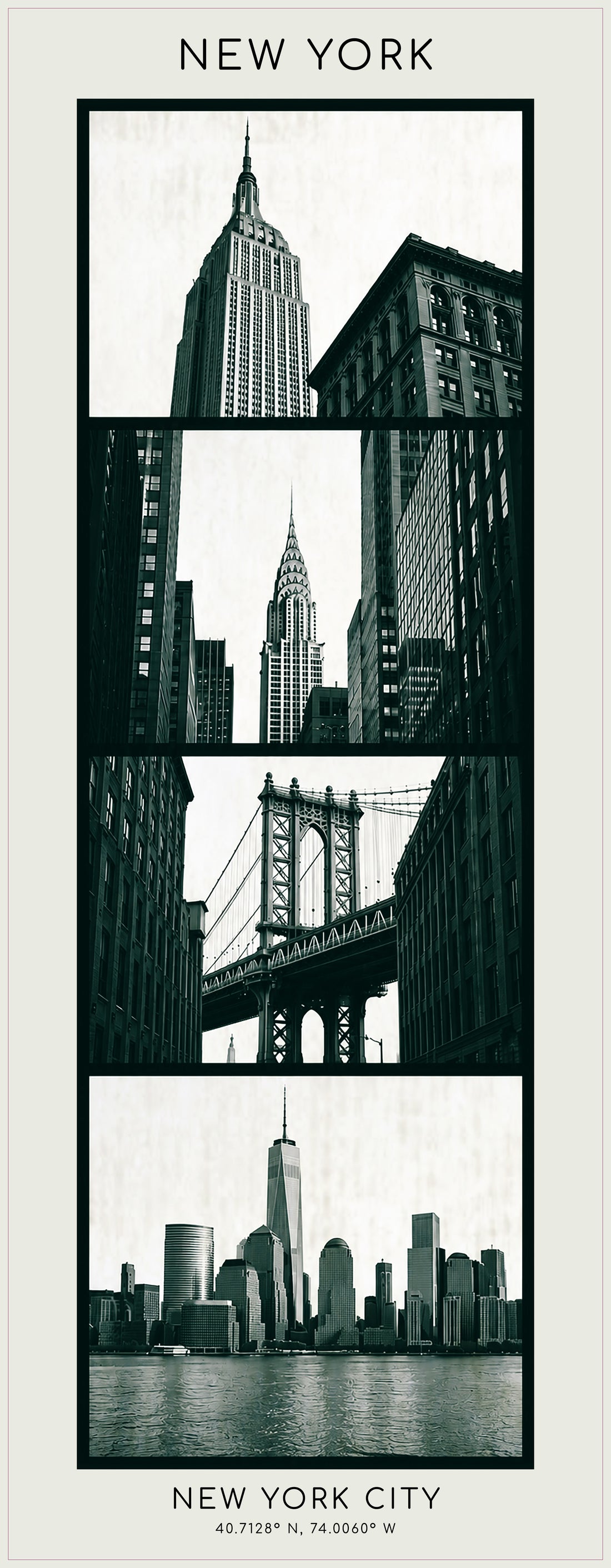 AFFICHE VILLE DE NEW YORK