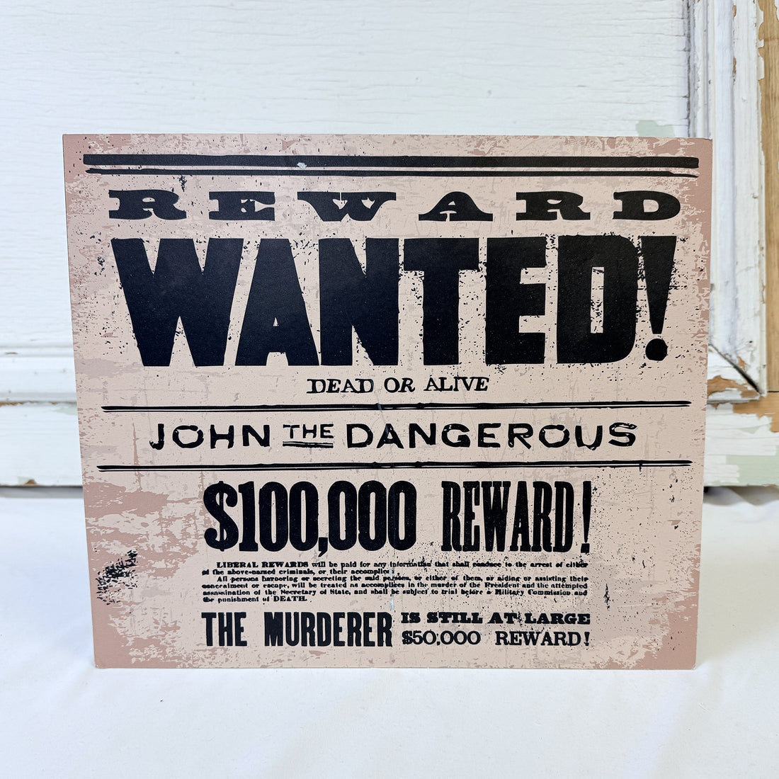 AFFICHE "REWARD WANTED"