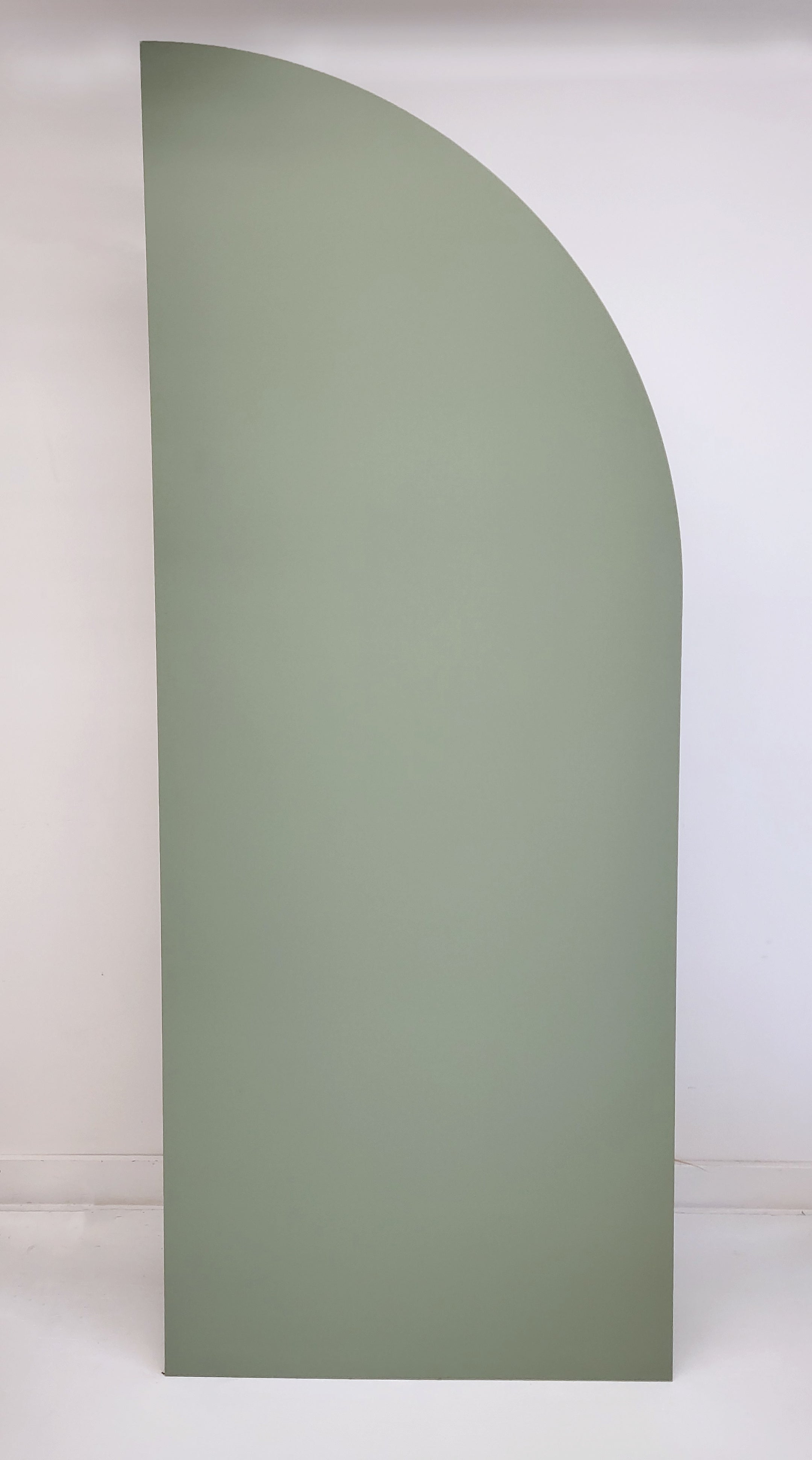 MUR AUTOPORTANT DEMI ROND VERT GRAND SAUGE