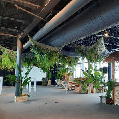 TOILE ET PLANTES TROPICALES