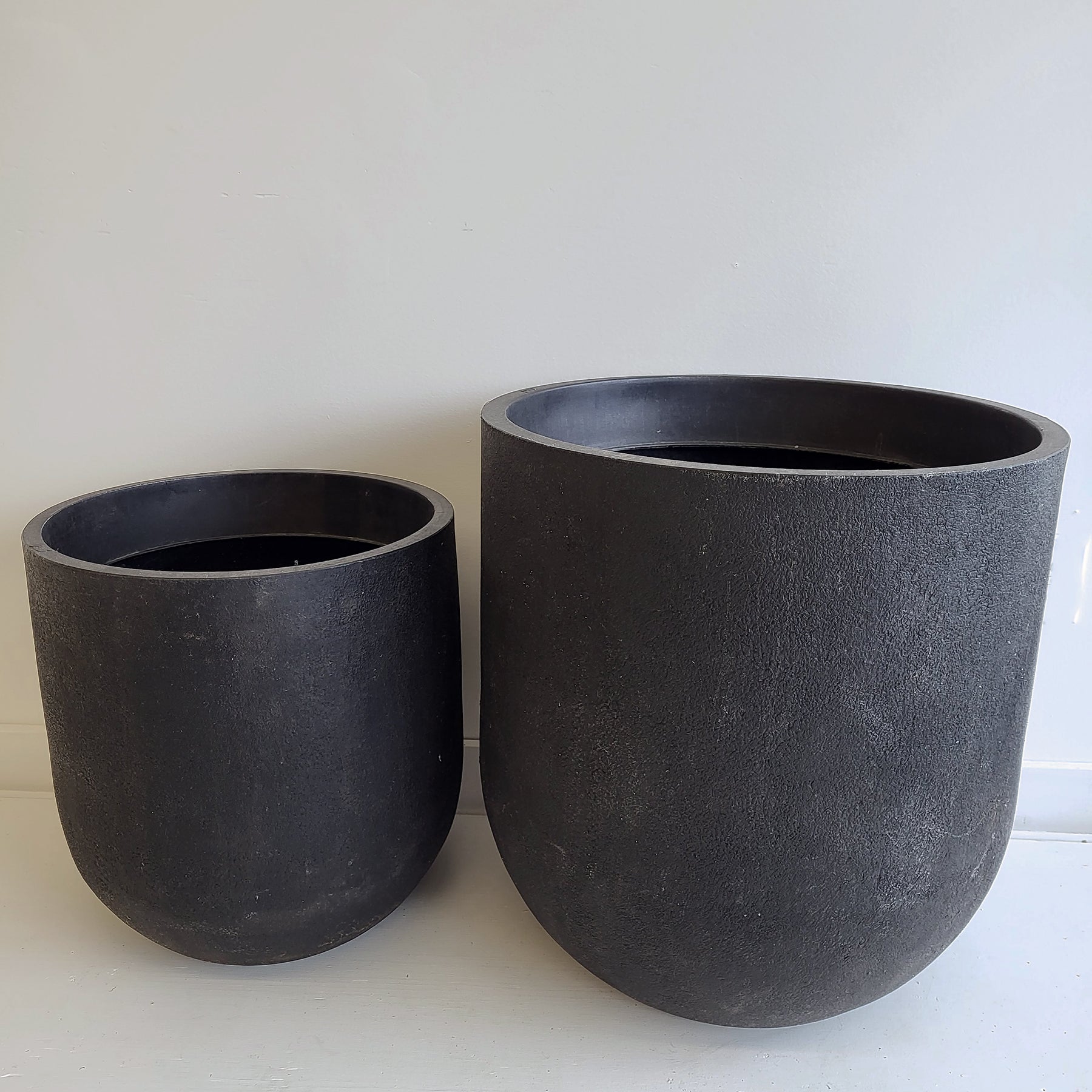 POT ROND NOIR GRAND