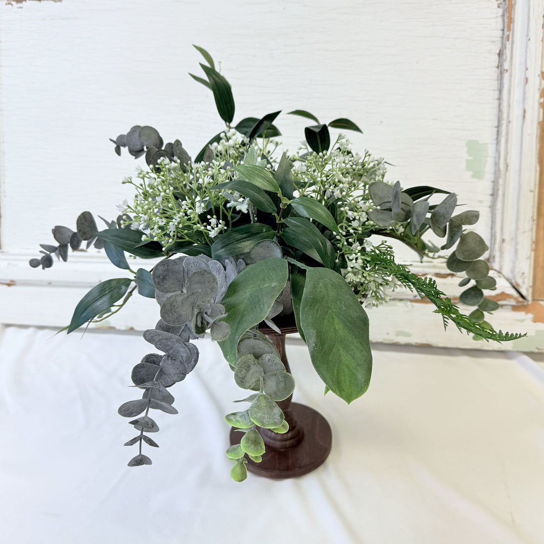SUPPORT FLORAL EN BOIS HAUT