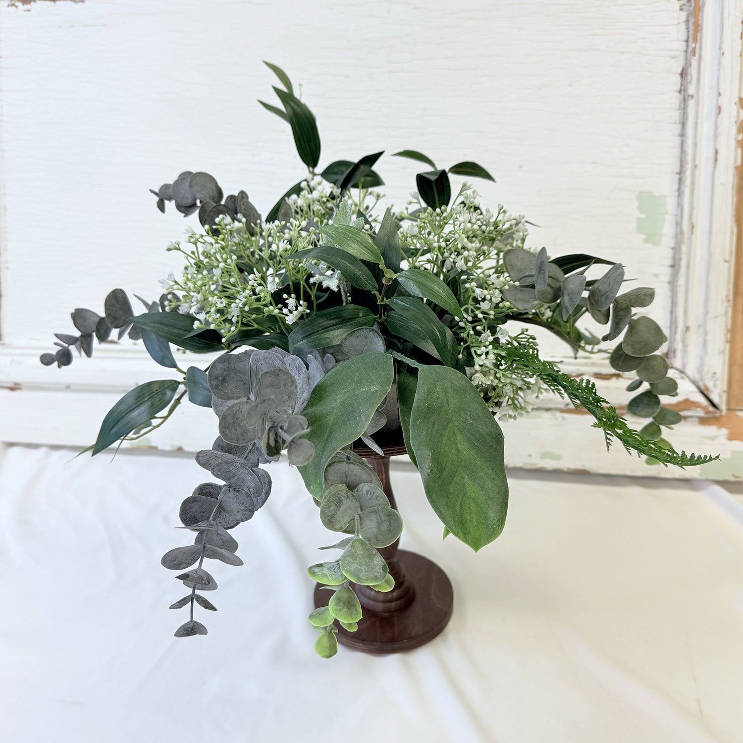 SUPPORT FLORAL EN BOIS HAUT