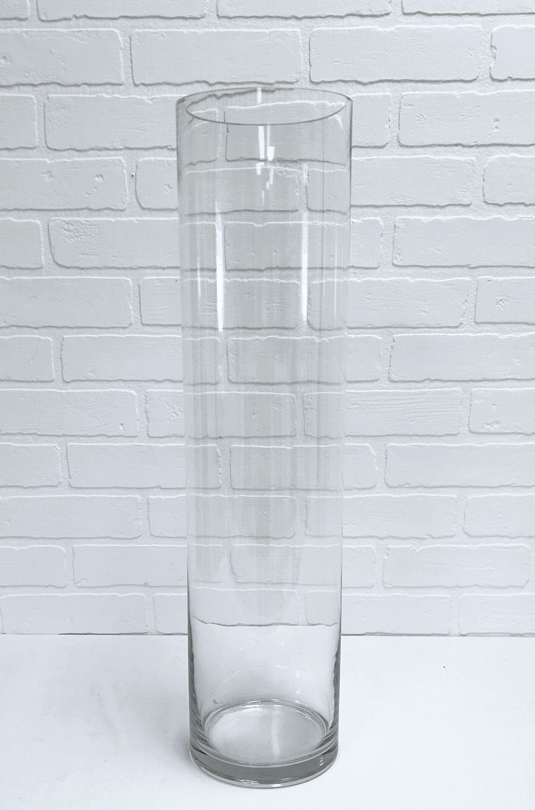 VASE EN VERRE CYLINDRIQUE