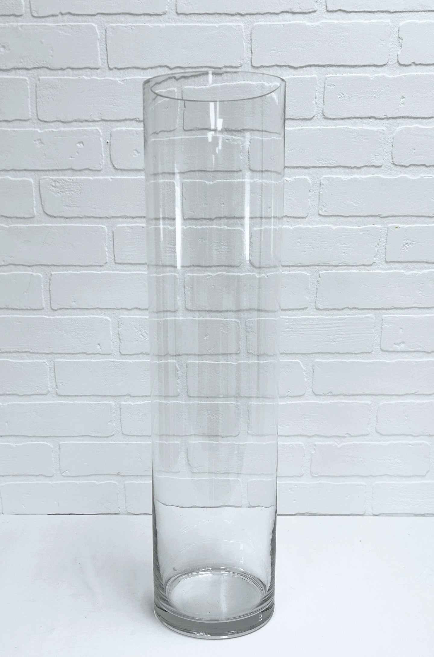 VASE EN VERRE CYLINDRIQUE