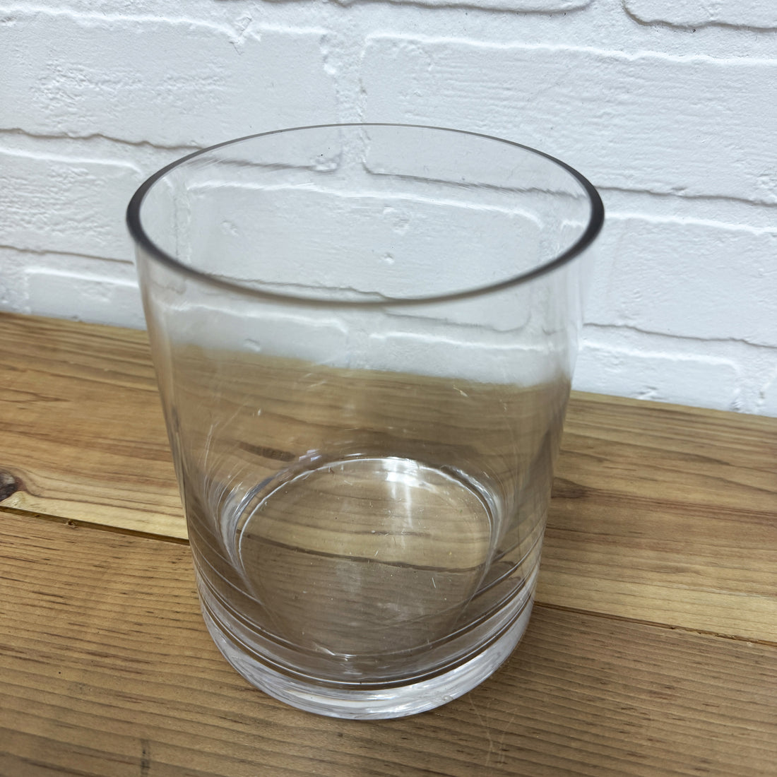 VASE EN VERRE CYLINDRIQUE