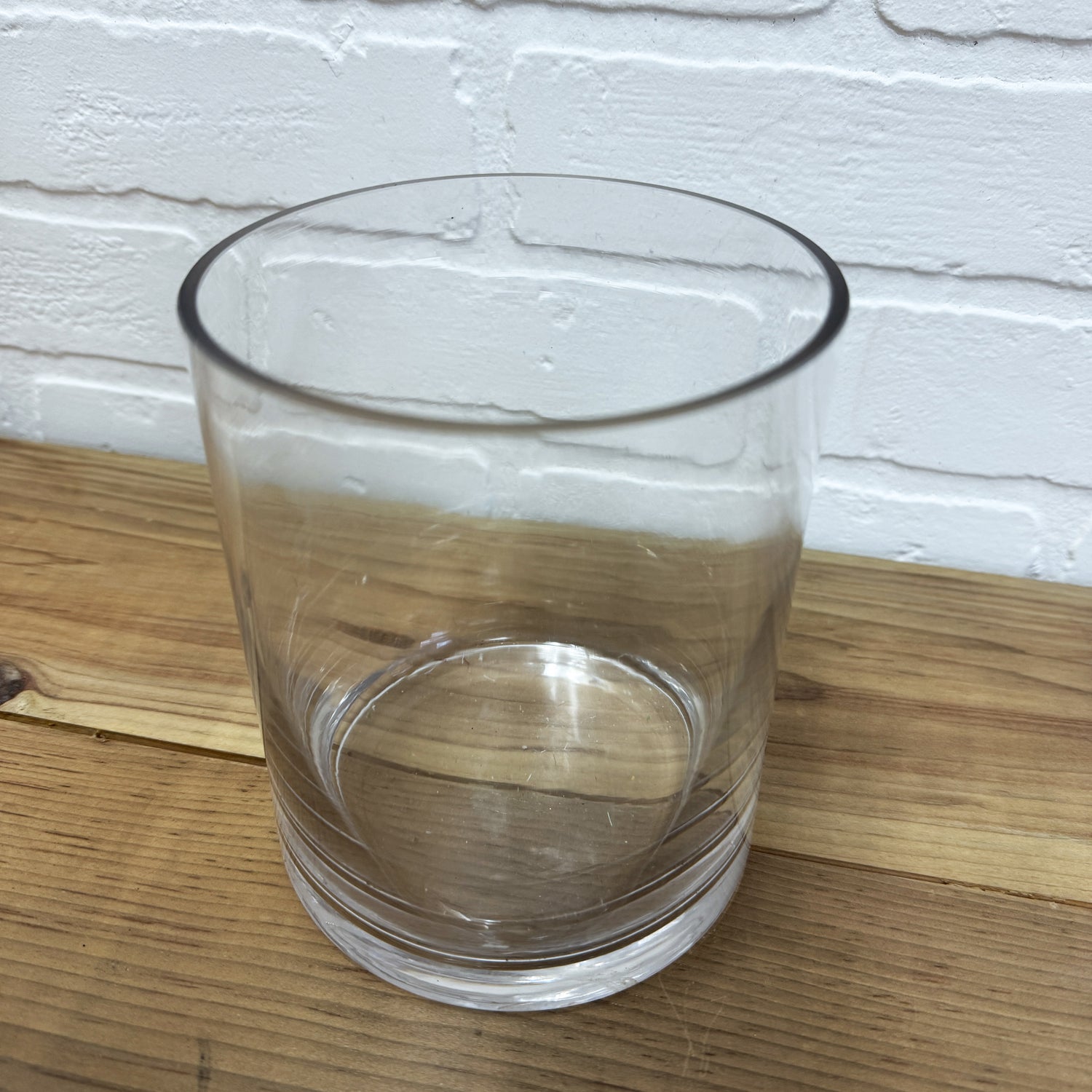 VASE EN VERRE CYLINDRIQUE