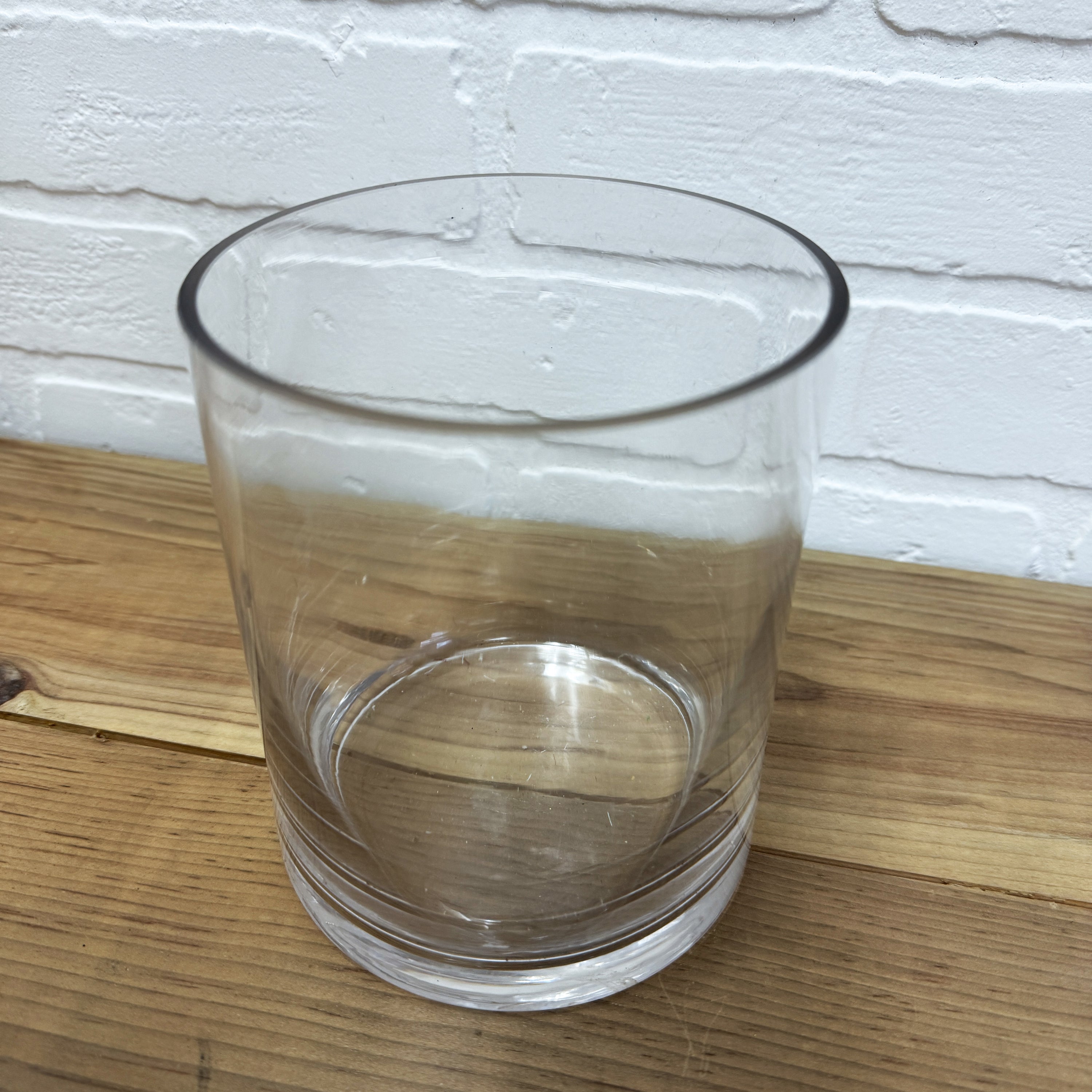 VASE EN VERRE CYLINDRIQUE